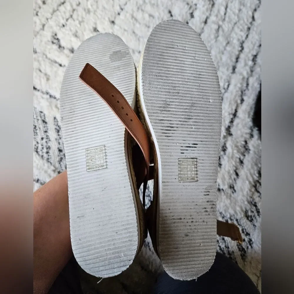 See By Chloe Glyn Espadrille Sandals in Natural, sz 41